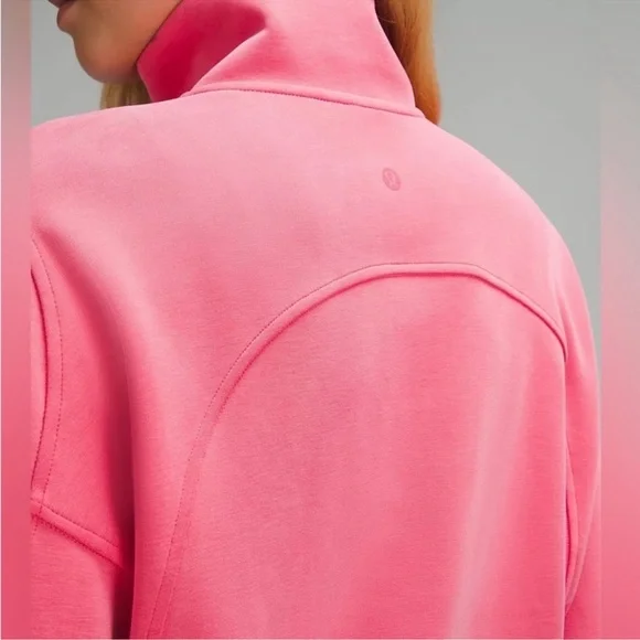 Lululemon Brushed Softstreme Half Zip Lip Gloss Pink - Picture 3 of 9